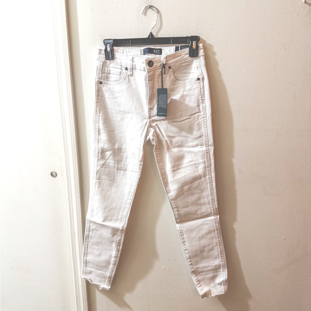 NWT Kut from the Kloth skinny jeans, donna, white, size 0